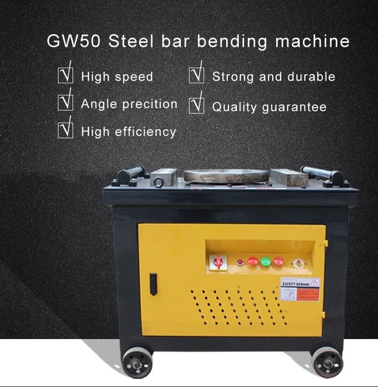 50mm Rebar Bender/Steel Bar Bending Machine for Construction