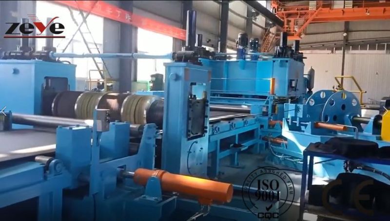 Used Steel Flat Hot Rolled Steel Coil Sheet Slitter & Cut to Length Straightener Combined Shear Machine