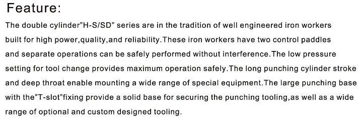 Hydraulic Iron Worker (H-90/SD/SSD)