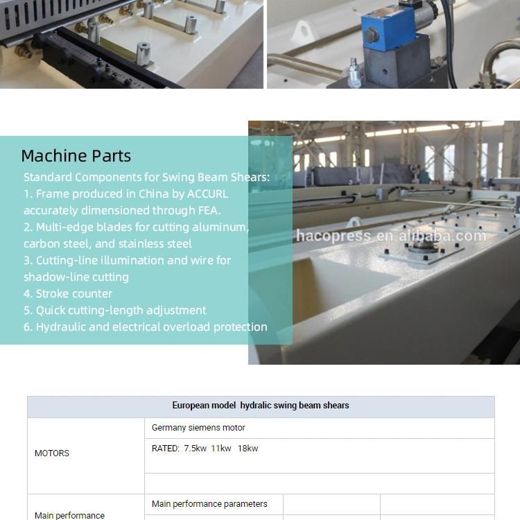Hydraulic Swing Shearing Machine 4*2500mm