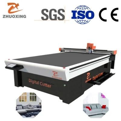 Zhuoxing High Speed Sofa Cutting Machine by Oscillating Knife