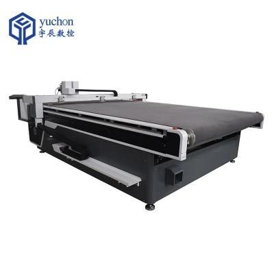 Hot Sale Easy Operation for Soft Glass PVC Plastic Cutting Machine Cut with Vibration Knife