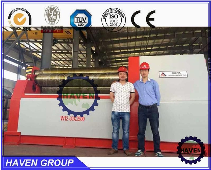 W12S-12X2500 4-Rollers Steel Plate Bending and Rolling Machine