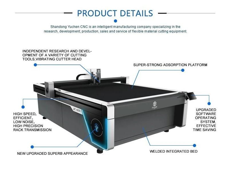 Hot Sale Cut PVC Desk Mat Tablecloth Cutting with CNC Automatic Vibration Cutting Machine