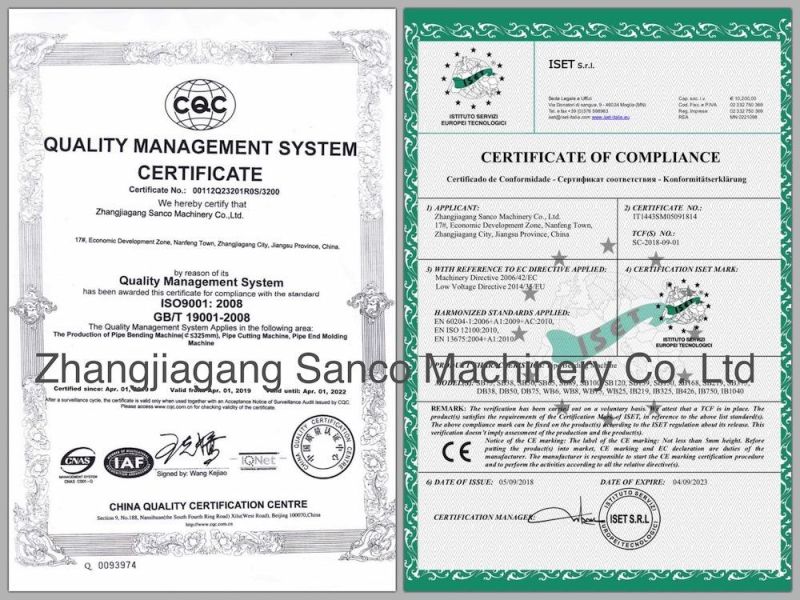 Ce Approved Nc Pipe Tube Bender with Easy Operation (SB-75NCB)