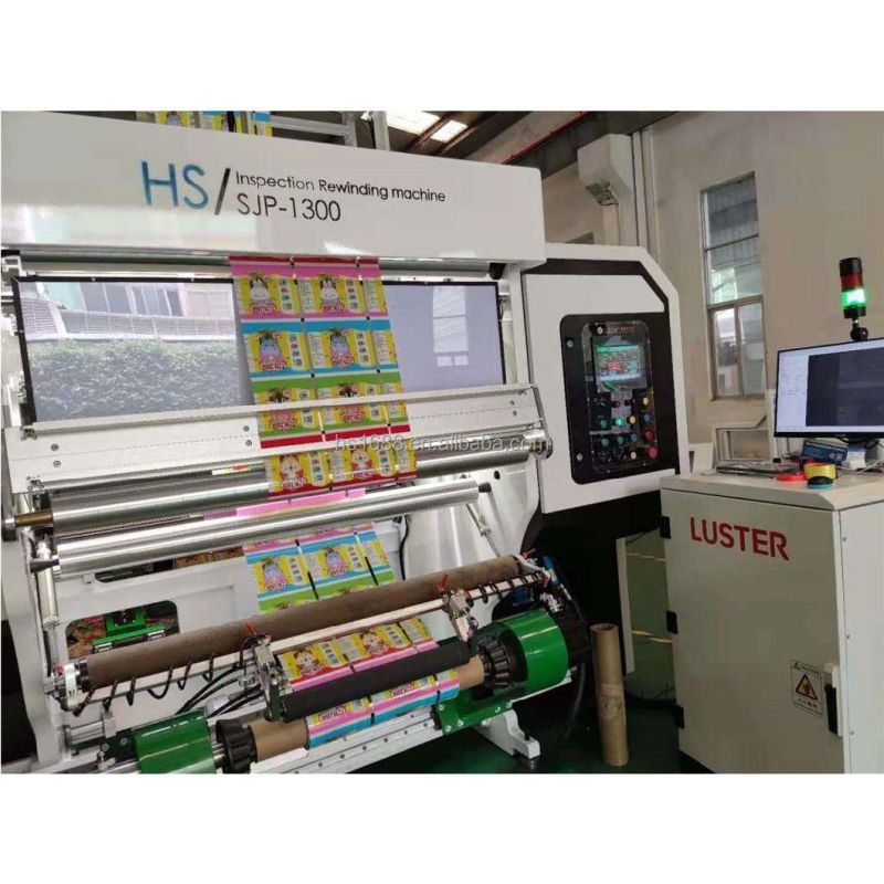 High Speed Min Automatic Roll Paper Label Inspection Inspecting Rewinding Machine