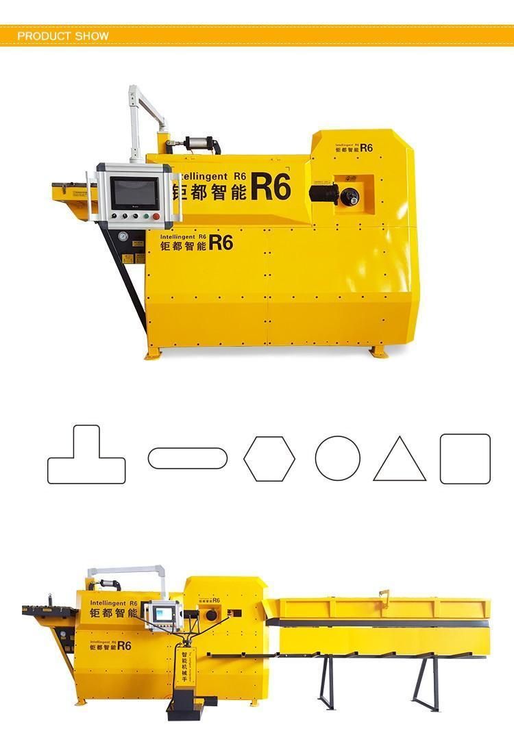 Professional Quality 5-12 mm Process R6 Model Automatic Steel Rebar Stirrup Bending Machine