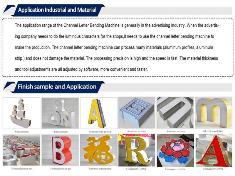 Metal CNC Channel Letter Bending Machine with CE Certificate