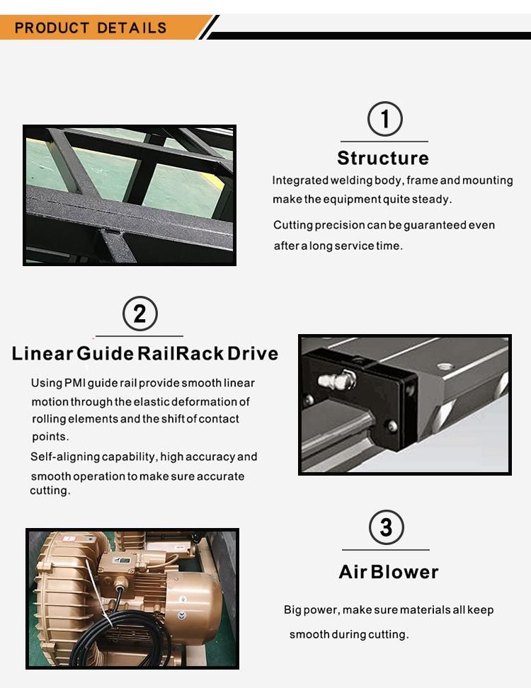 Leather Cutting Machine Blanket Flatbed Digital Cutter Table Machine Factory Price