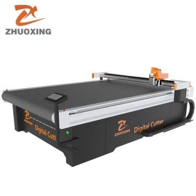 CNC Automatic Rotary Knife Fabric Layer Cutting Machine for Garment