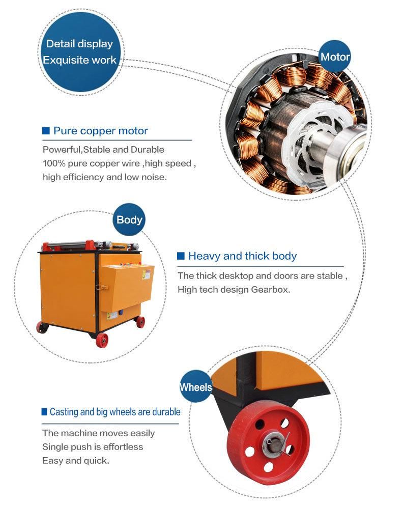 Gw42 350mm Automatic Machine for Bending Rounds Steel Bar Bender with Factory Price