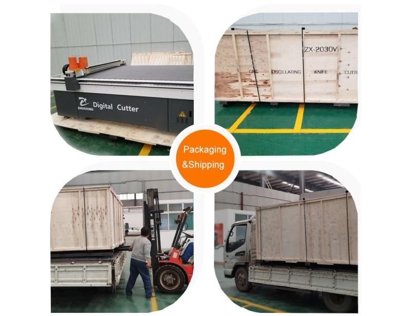 Package Industry Corrugated Paper Flatbed Digital Cutter Honeycomb Box Cutting Machine From Factory Fixed Platform Digital Cutter Table