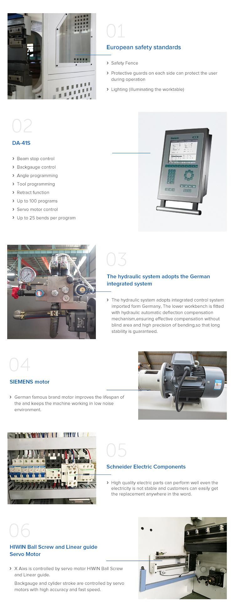 Stainless Steel Hydraulic Press Brake with Schneider Electric Components