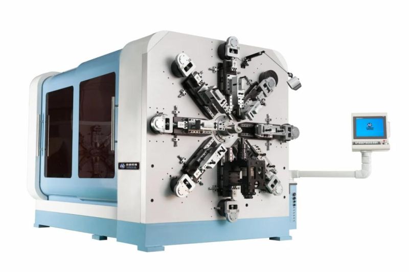 HCT-1280WZ CNC Spiral Spring Forming Machine with High Frequency Treatment