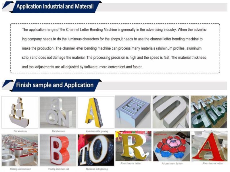 Bwz-B1 Aluminum CNC Automatic 3D Sign Channel Letter Bending Machine