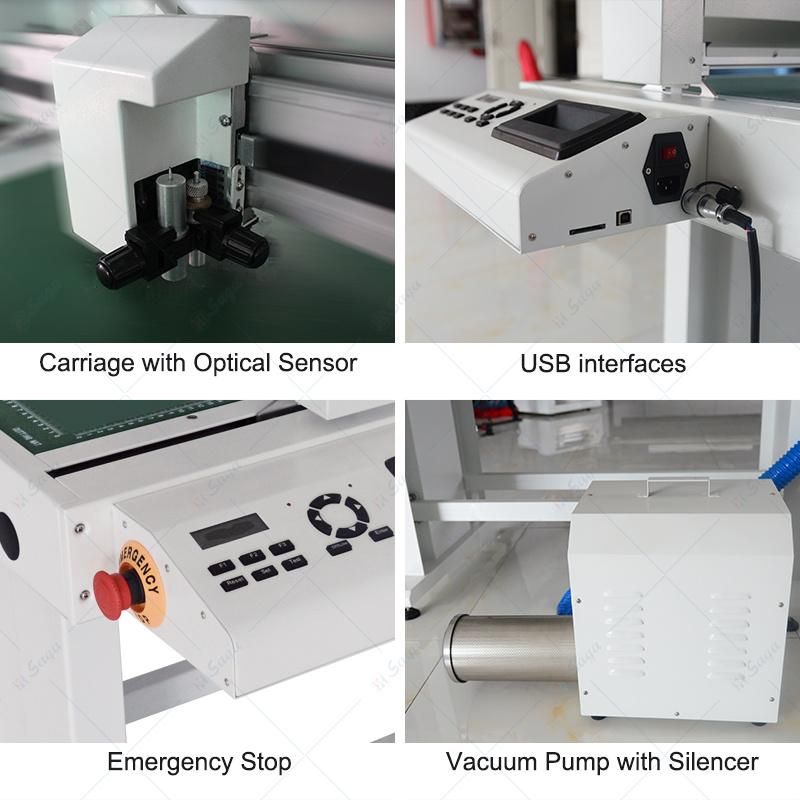 Optical Sensor Automatically Locate Vacuum Adsorption Cutting and Indentation Flatbed Die Cutter.