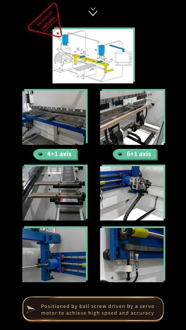 Electro-Hydraulic CNC Automatic Metal Sheet Press Brake Machine