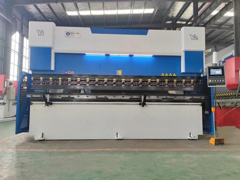 160ton 3+1 Axis High-Precision Hydraulic CNC Press Brake Bending Machine with Delem Da52s Control System