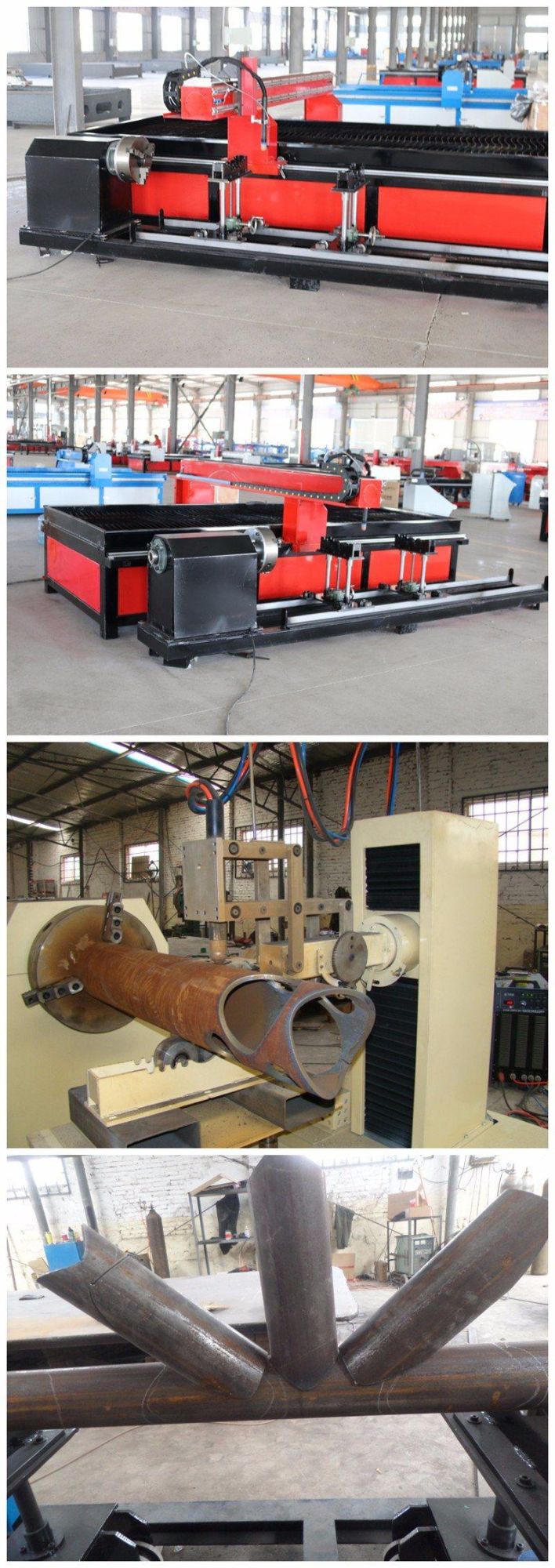 Easy Operation Pipe Plasma Cutting Machine for Seamless Square Pipe/Tube