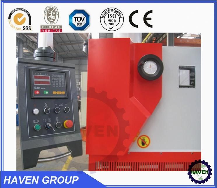 QC11Y-12X2500 Hydraulic Guillotine Shearing Machine, Steel Plate Shearing and Cutting Machine, Hydraulic Guillotine Type Shearing Machine