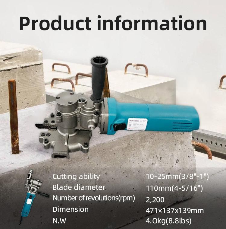 Portable Low Price Electric Hydraulic Bar Cutter Rebar Cutting Machine