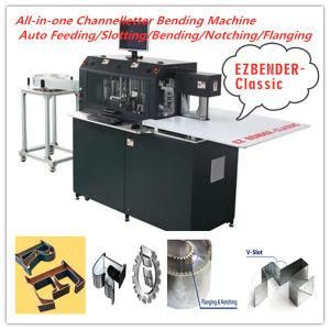 CNC Letter Bending Machine with Hydraulic Station Controls Notching and Flanging Functions