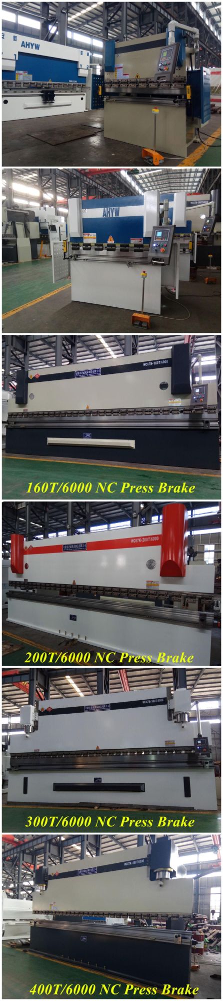 Sheet Metal Bender with Estun E21 Nc Control for Stainless Steel Sheet Fabrication