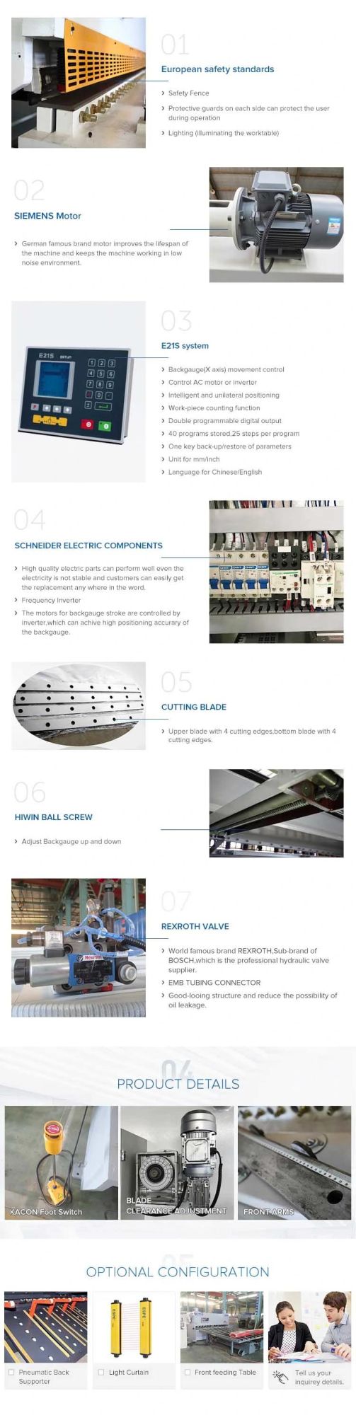 Ysdcnc CNC Hydraulic Shears with Delem Da360s CNC Controller