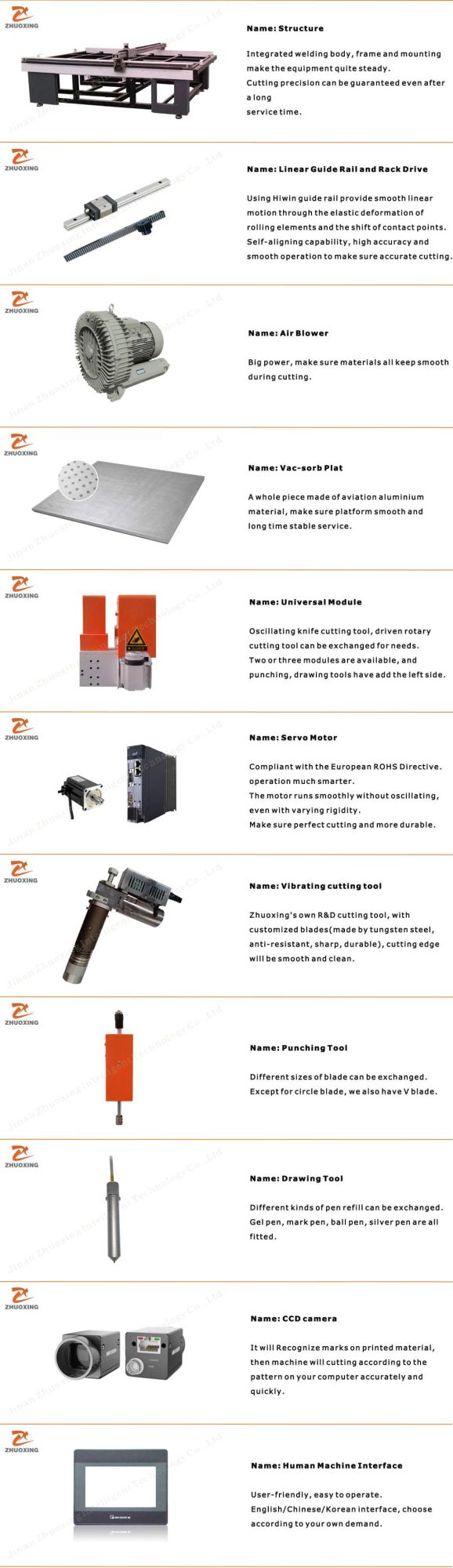 Oscillating / Vibrating Knife Automatic Feeding Car Carpet Cutting Machine