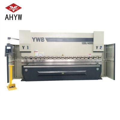Auto Hydraulic Sheet Metal Bending Machine (YWB-100T/4000) with Da52s