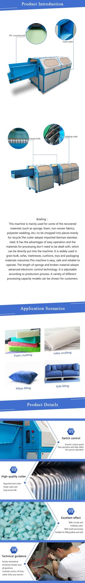 5% off Hot Selling Zld001e-1 Sponge Cutting Recycle Foam Cutter Cutting Machine for Sofa Manufacturing