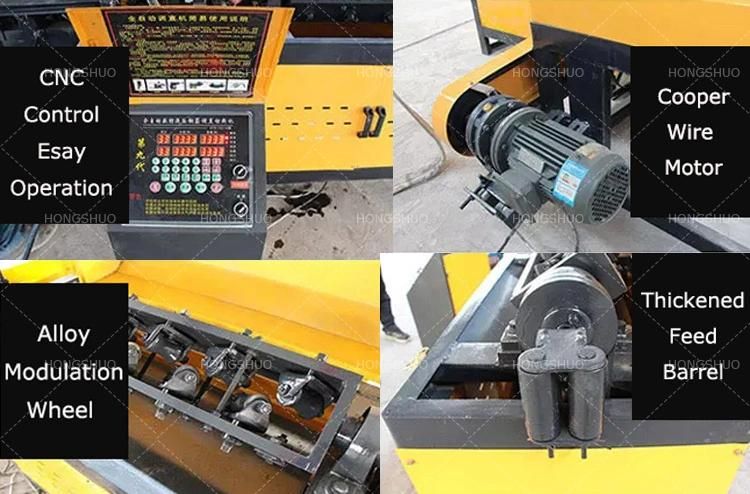 Easy Safe Operation Dia 4-8mm Steel Bar Straightening and Bending Machine