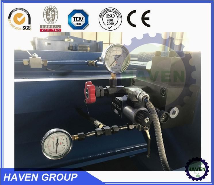 Steel Plate swing beam Shearing machine, Hydraulic Shear QC12K-10 X 3200