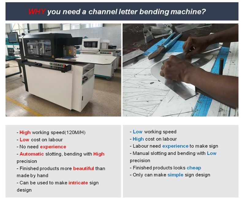 Stainless Steel Aluminum Channel Letter Bending Machine with Strong Multi Function Price