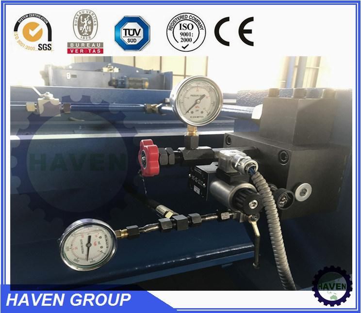 Steel Plate swing beam Shearing machine, Hydraulic Shear QC12K-10 X 3200