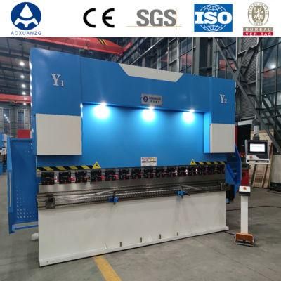 130t/4000 Da53t 4+1 Axis Hydraulic Press Brake Sheet Metal Folding Bending Machine with Light