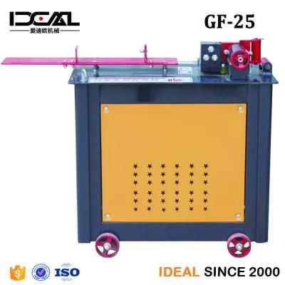 GF25 Digital Control 6-25mm Steel Bar Bender Manual Rebar Stirrup Bender CNC Automatic Stirrup Bender Machine Made in China