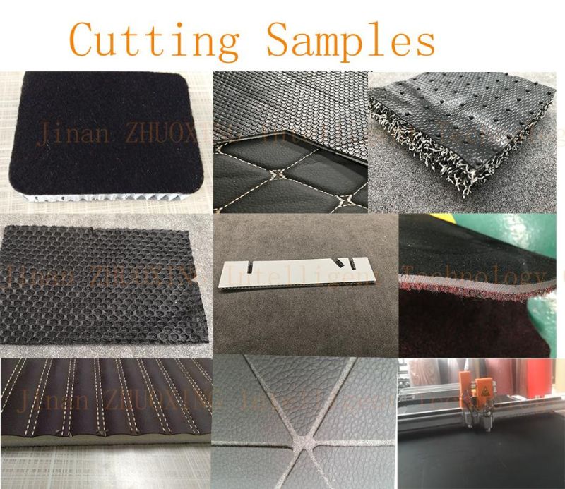 Floor Mat Custom Wholesale Cheap PVC 3D Printed Office Carpet Jinan Zhuoxing CNC Oscillatory Knife Cutter Machine