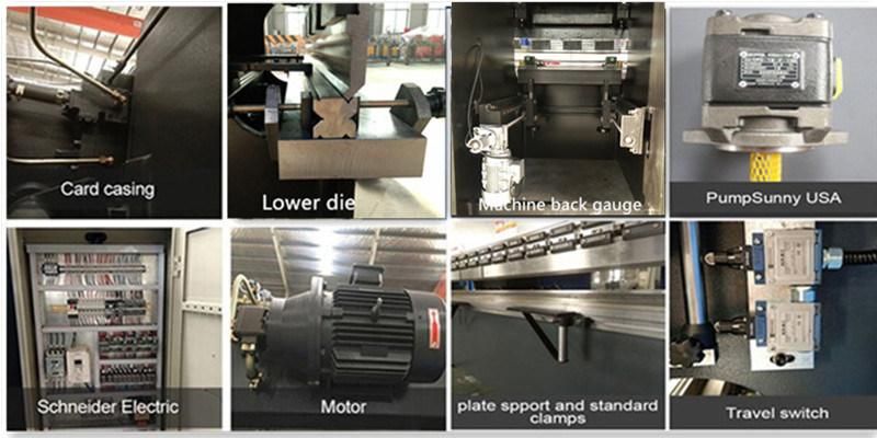 Hydraulic CNC Press Brake Machine Folding Bending Machine Plate Bending Machine with Tp10s Controller