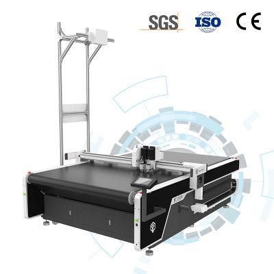 Factory Price Automatic Apparel Textile Fabric CNC Oscillating Blade Cutting Machinery with Table