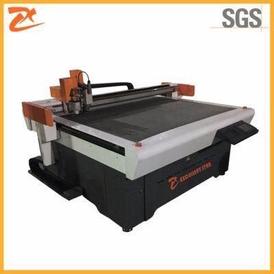 Oscillating Knife PU Cutting Machine for Flocking Synthetic Leather