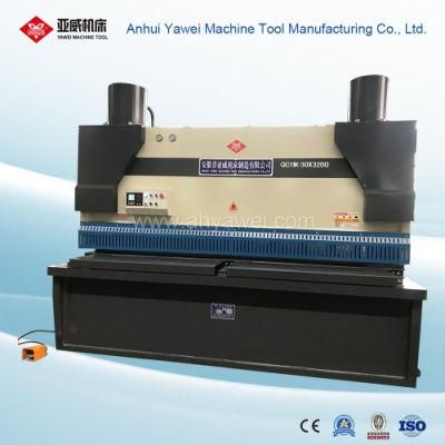 Engineering Guillotine Machine From Anhui Yawei with Ahyw Logo for Metal Sheet Cutting
