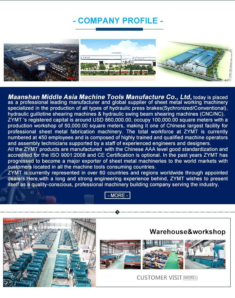 Reliable/High Service Performance Hydraulic Amanda Press Brake Machine