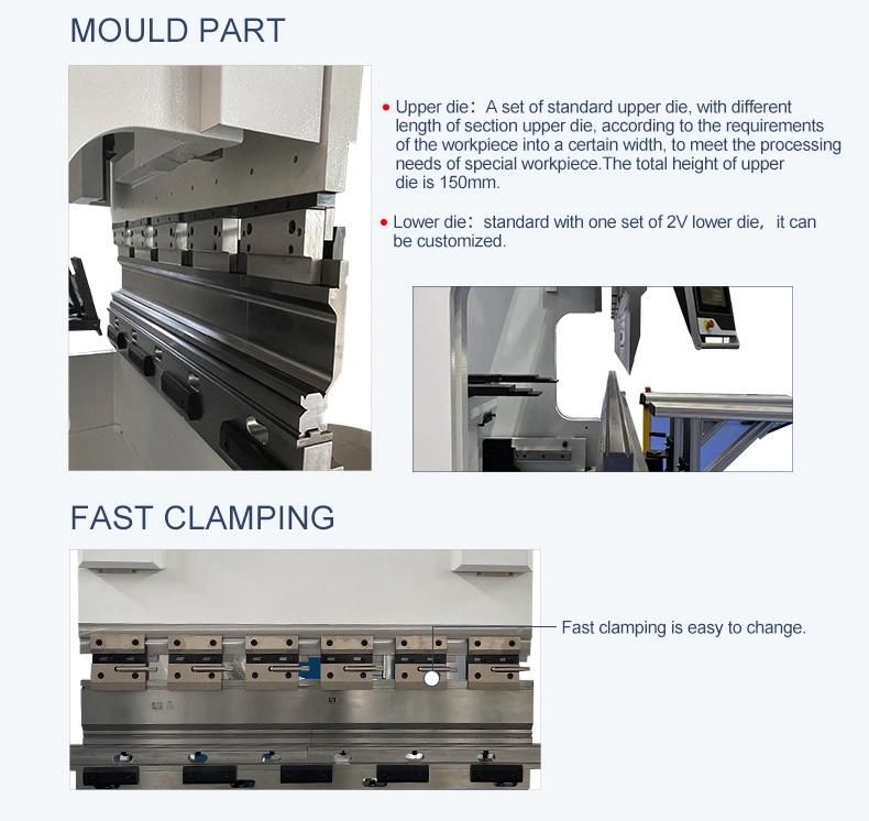 Smooth Operation Repeated Positioning Accuracy 0.01mm Synchronized Plate Bending Machine