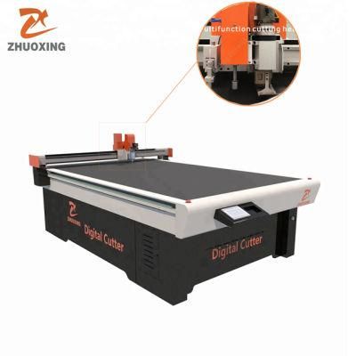 Oscillating Clothes Knife Cutting Machine with Continue Feeding Working Table