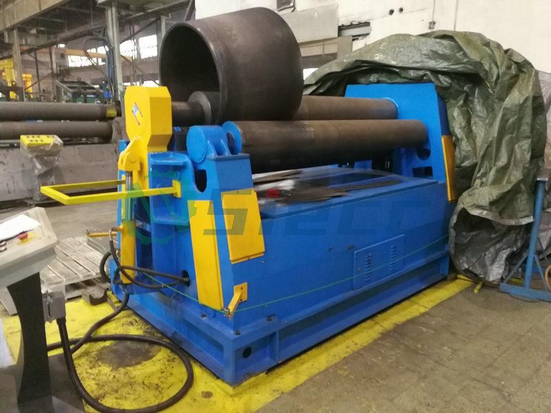 W12 40X3000 Roll Bending Machine Manual Four Roller Type Good Performance Manufacturer Hydraulic Plate