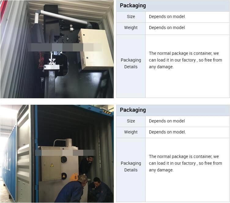 CNC Hydraulic Press Brake Wc67K-40t/2500 Steel Plate Bending Machine