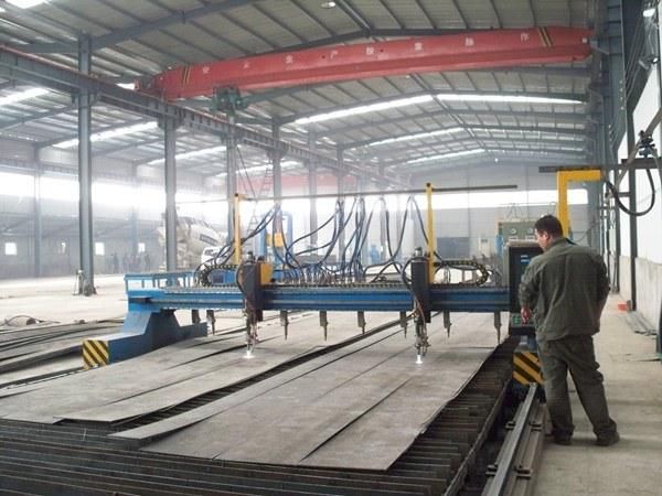 H Beam Steel Plate Sheet Web and Flange Edge Beveling Cutting Machine