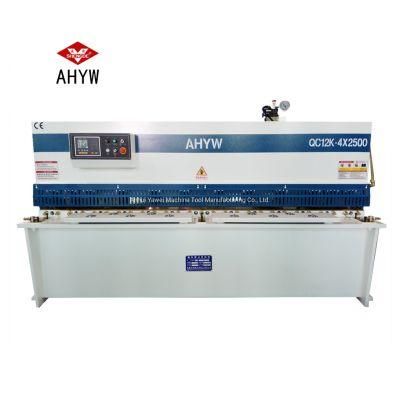 4mm 2500mm CNC Hyrdaulic Steel Plate Swing Beam Shearing Machine
