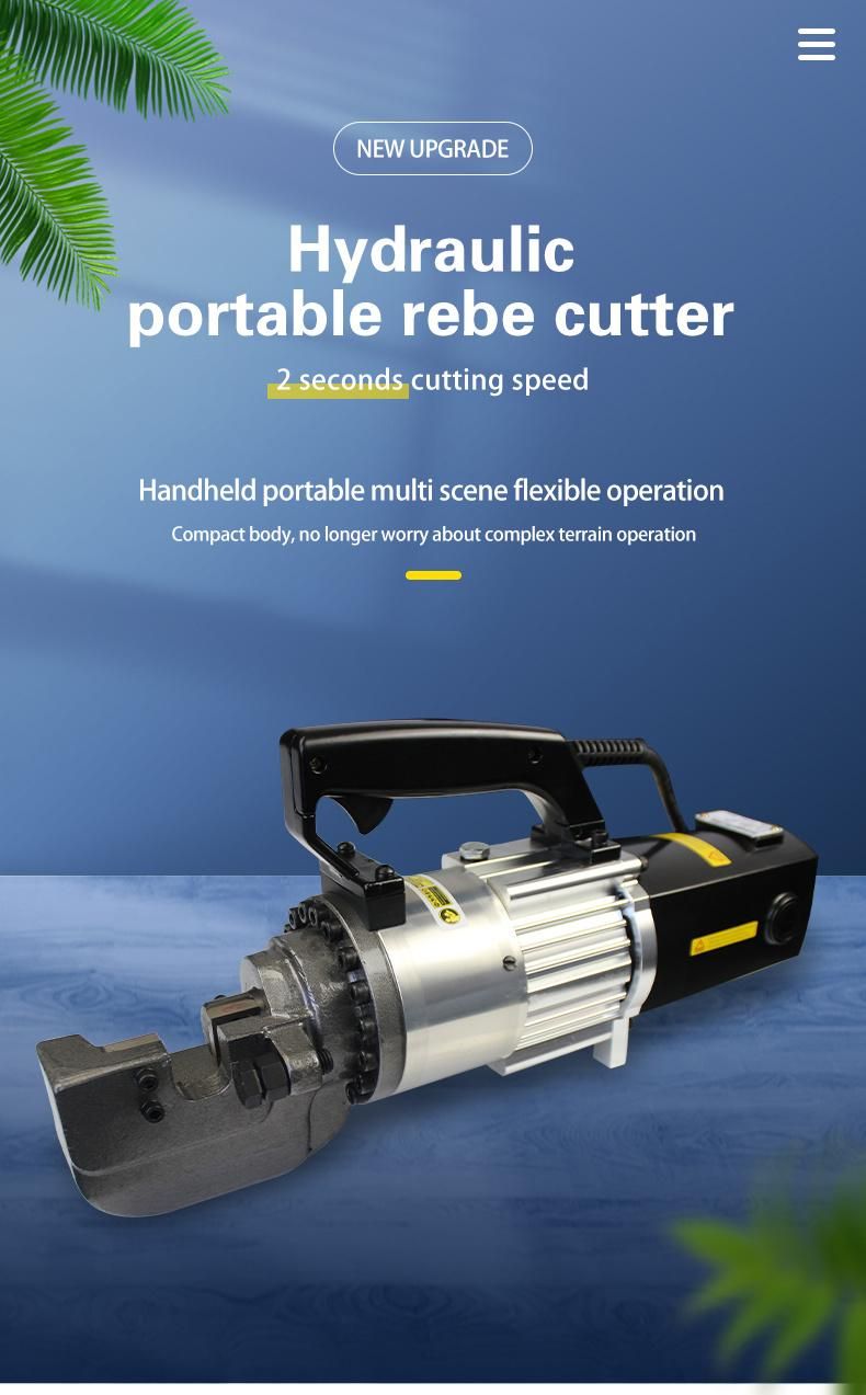 Hydraulic Rebar Cutter 25mm Portable Electric Rebar Cutter